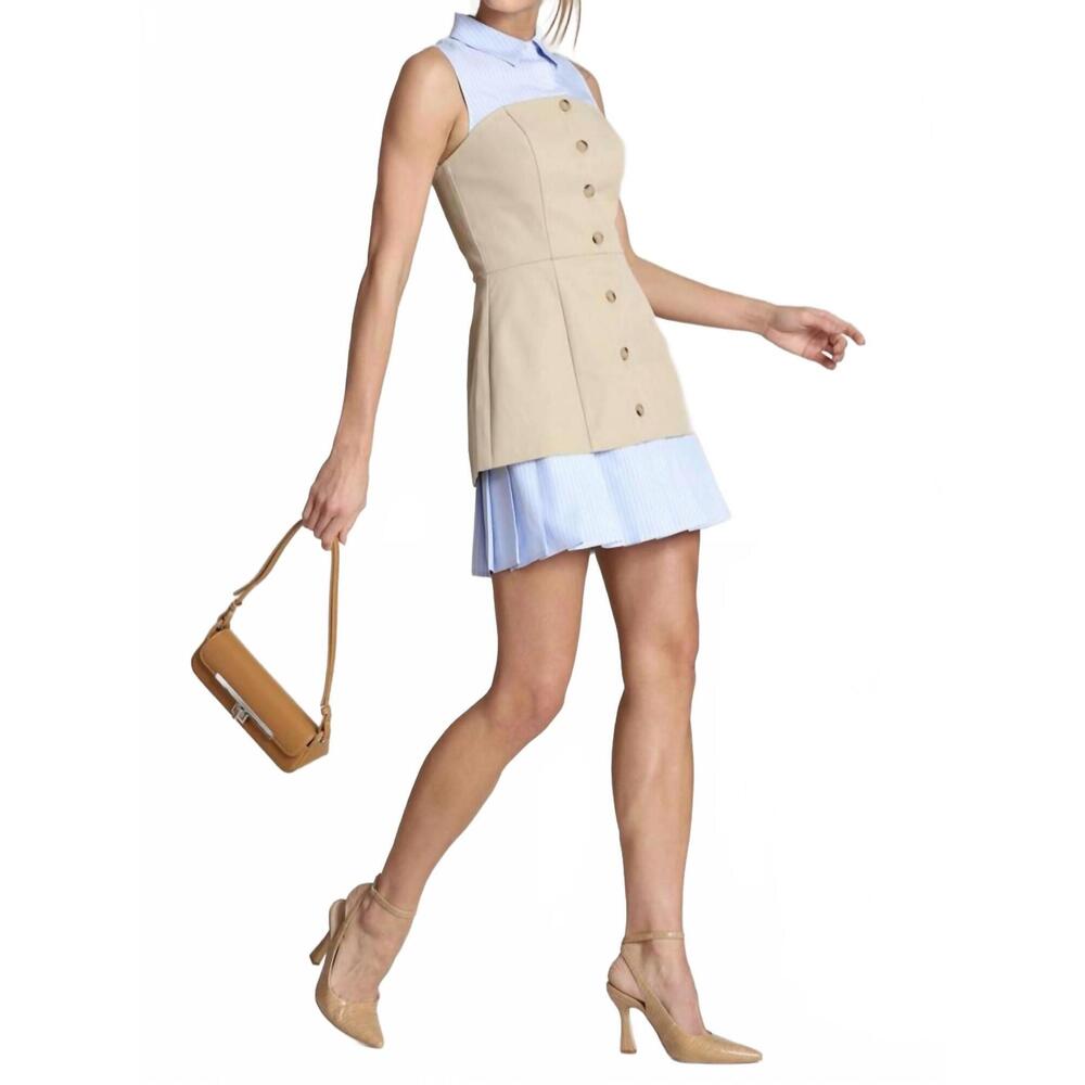 NEW AVEC LES FILLES stripe dress in blue